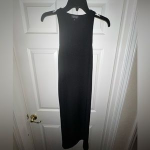 Topshop Black Midi Dress